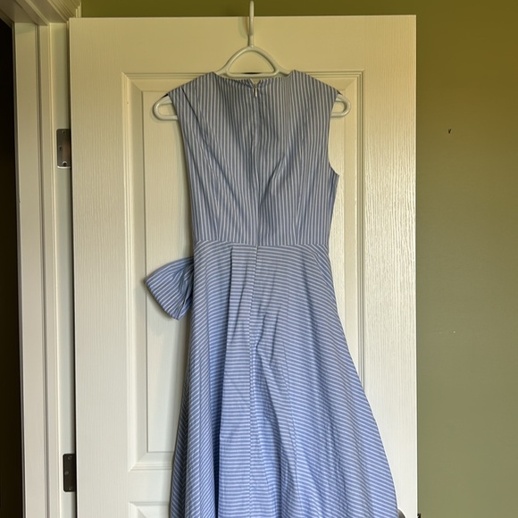 Striped flare wrap dress - Picture 4 of 4